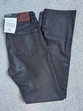 Ralph Lauren Coated Mid-Rise Straight Jean